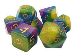 OSD 7 Piece DnD RPG Dice Set: Gradients - Royal Wedding